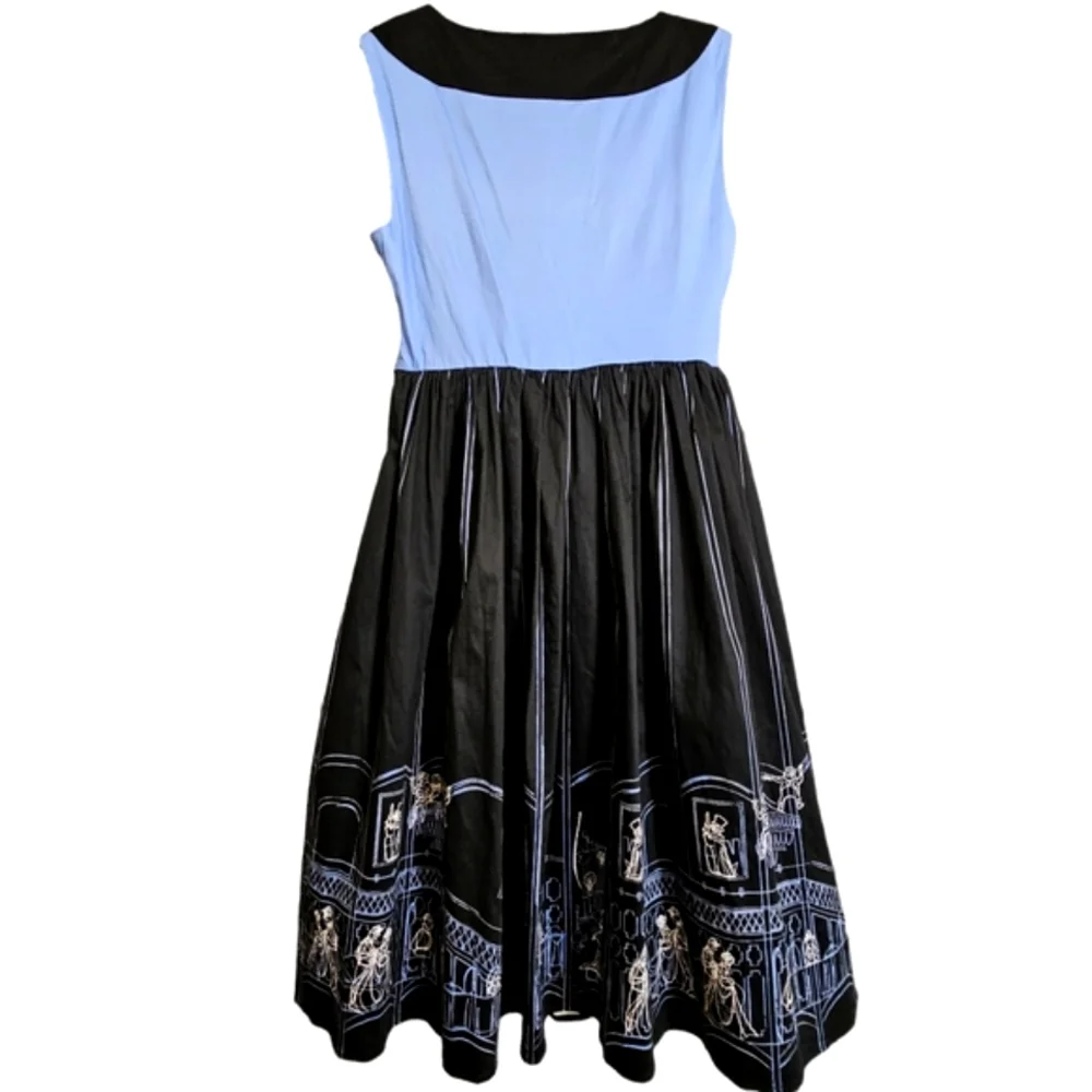 NWT Disneys Haunted Mansion Her Universe The Dress Shop Blue/Black Dress - Picture 11 of 16